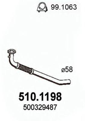 ASSO 5101198 Труба выхлопного газа