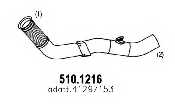 ASSO 5101216 Труба выхлопного газа
