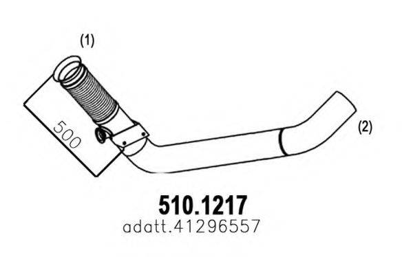 ASSO 5101217 Труба выхлопного газа