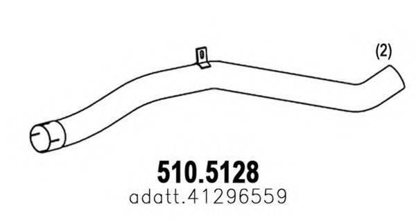 ASSO 5105128 Труба выхлопного газа