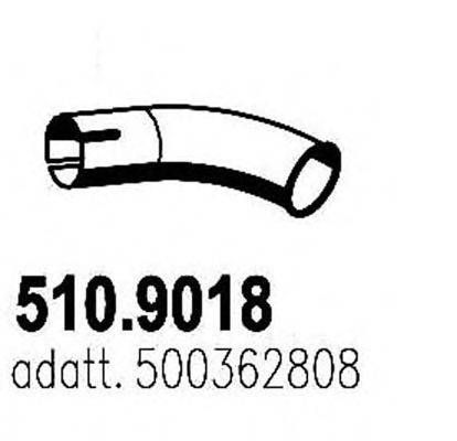 ASSO 5109018 Труба выхлопного газа