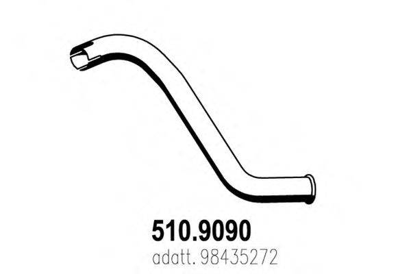 ASSO 5109090 Труба выхлопного газа