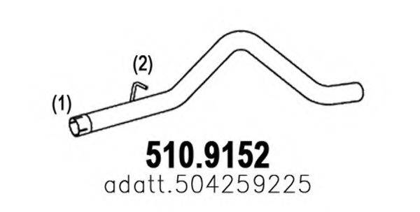 ASSO 5109152 Труба выхлопного газа