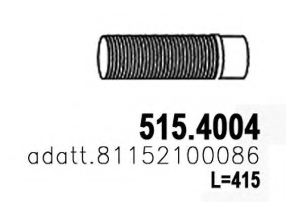 ASSO 5154004 Гофрированная труба, выхлопная система