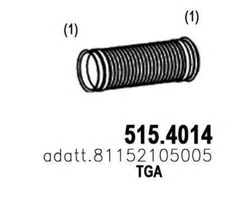 ASSO 5154014 Гофрированная труба, выхлопная система