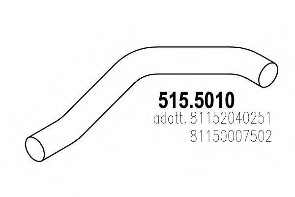 ASSO 5155010 Труба выхлопного газа