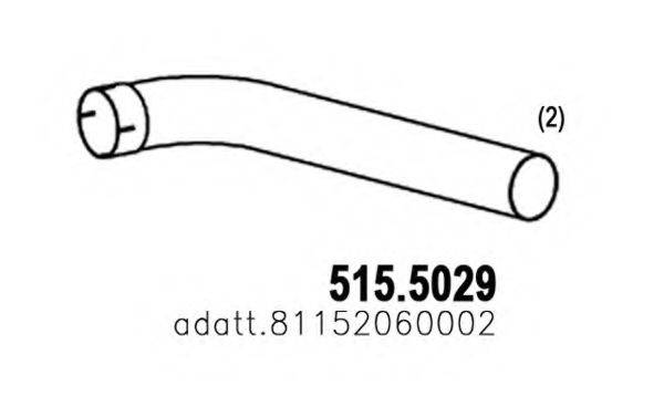 ASSO 5155029 Труба выхлопного газа