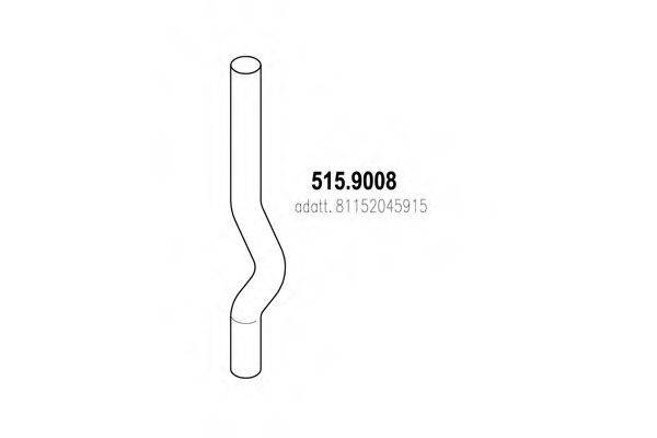 ASSO 5159008 Труба выхлопного газа