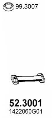 ASSO 523001 Труба выхлопного газа