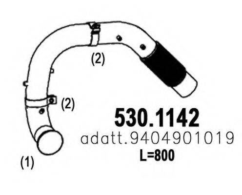 ASSO 5301142 Труба выхлопного газа