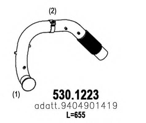ASSO 5301223 Труба выхлопного газа