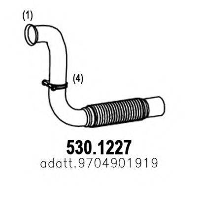 ASSO 5301227 Труба выхлопного газа