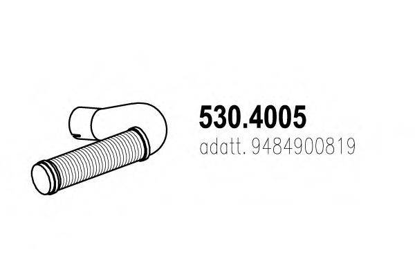ASSO 5304005 Гофрированная труба, выхлопная система