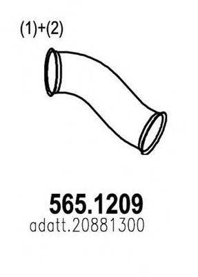 ASSO 5651209 Труба выхлопного газа