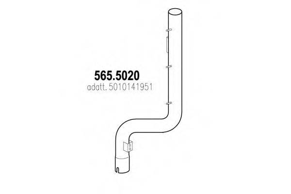 ASSO 5655020 Труба выхлопного газа