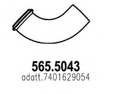 ASSO 5655043 Труба выхлопного газа