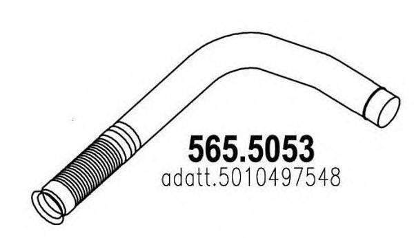 ASSO 5655053 Труба выхлопного газа