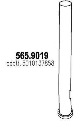 ASSO 5659019 Труба выхлопного газа