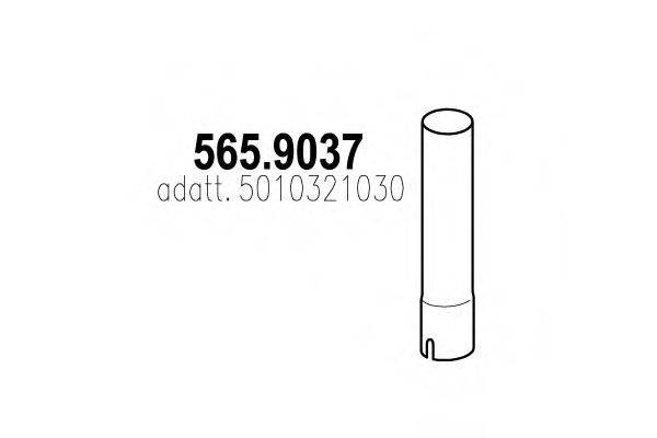 ASSO 5659037 Труба выхлопного газа
