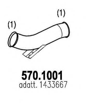 ASSO 5701001 Труба выхлопного газа