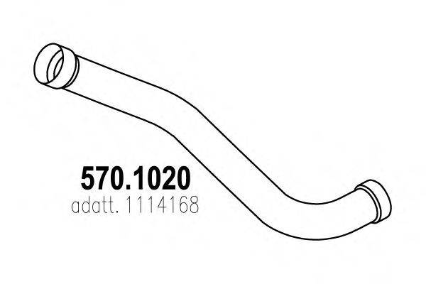 ASSO 5701020 Труба выхлопного газа