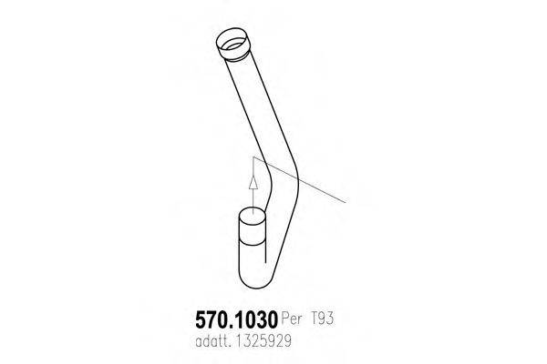 ASSO 5701030 Труба выхлопного газа