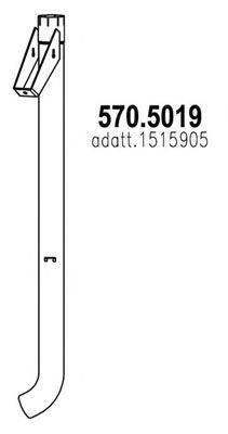 ASSO 5705019 Труба выхлопного газа