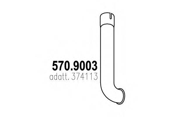 ASSO 5709003 Труба выхлопного газа