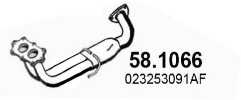 ASSO 581066 Труба выхлопного газа