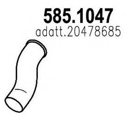 ASSO 5851047 Труба выхлопного газа