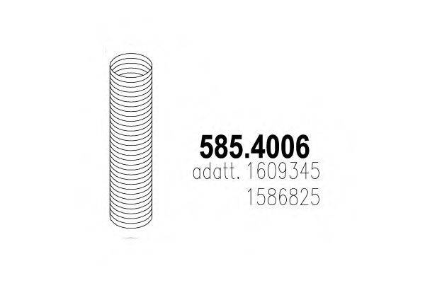 ASSO 5854006 Гофрированная труба, выхлопная система