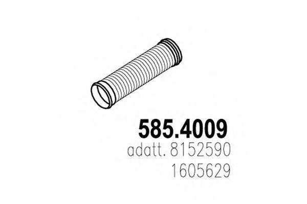 ASSO 5854009 Гофрированная труба, выхлопная система