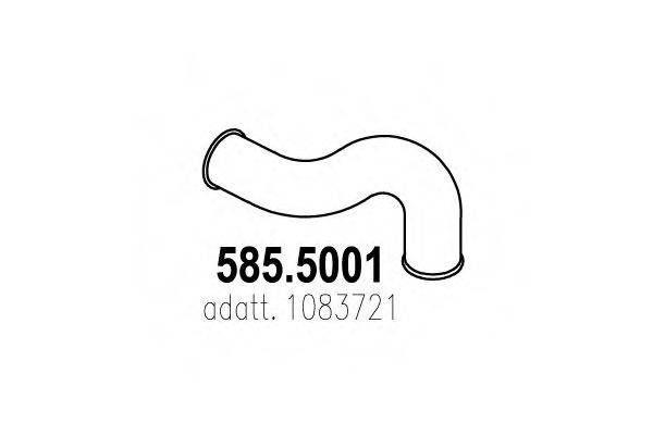 ASSO 5855001 Труба выхлопного газа