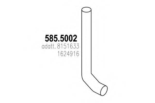 ASSO 5855002 Труба выхлопного газа