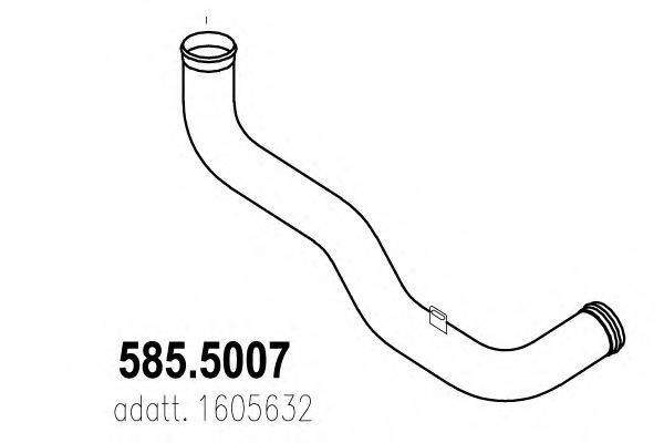 ASSO 5855007 Труба выхлопного газа