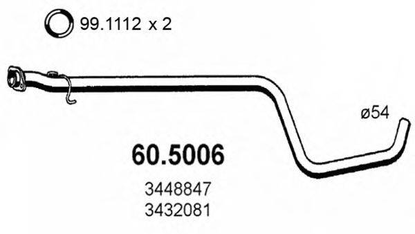 ASSO 605006 Труба выхлопного газа