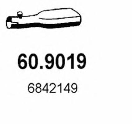 ASSO 609019 Труба выхлопного газа