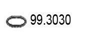 ASSO 993030 Уплотнительное кольцо, труба выхлопного газа