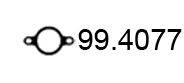 ASSO 994077 Прокладка, труба выхлопного газа