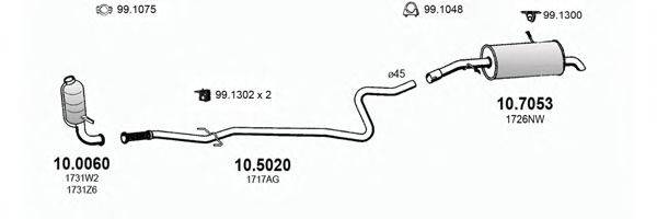 ASSO ART2777 Система выпуска ОГ
