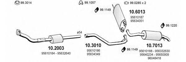 ASSO ART0479 Система выпуска ОГ