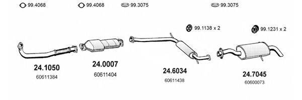 ASSO ART1306 Система выпуска ОГ