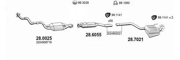 ASSO ART4013 Система выпуска ОГ