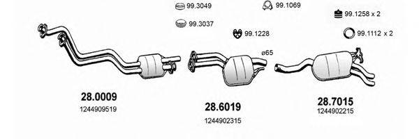 ASSO ART4037 Система выпуска ОГ