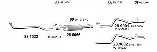 ASSO ART4142 Система выпуска ОГ