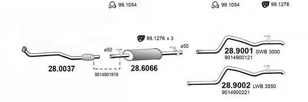 ASSO ART4143 Система выпуска ОГ