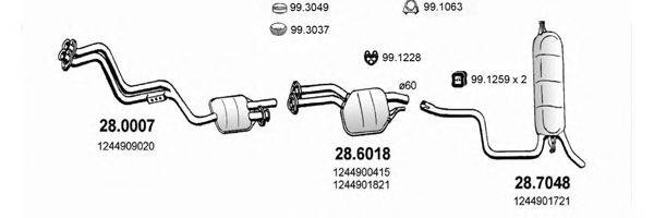 ASSO ART1410 Система выпуска ОГ