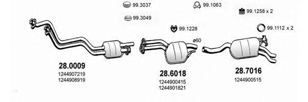 ASSO ART1417 Система выпуска ОГ