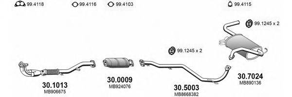 ASSO ART3465 Система выпуска ОГ