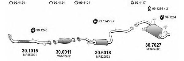 ASSO ART3468 Система выпуска ОГ